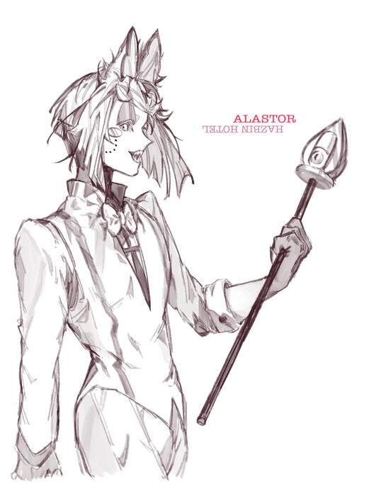 Hazbin Hotel Alastor Fanwork